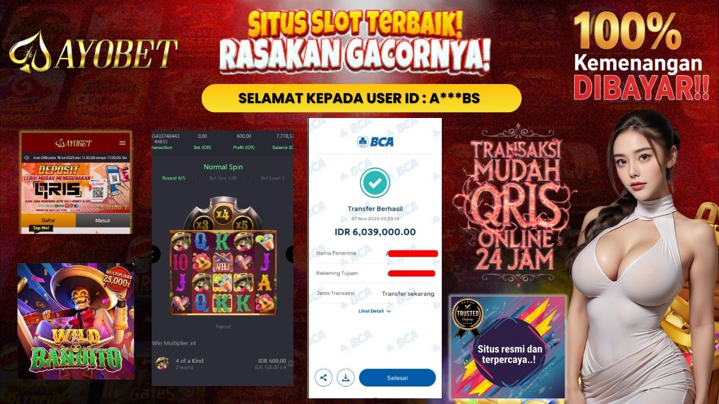 AYOBET JACKPOT SLOT WILD BANDITO